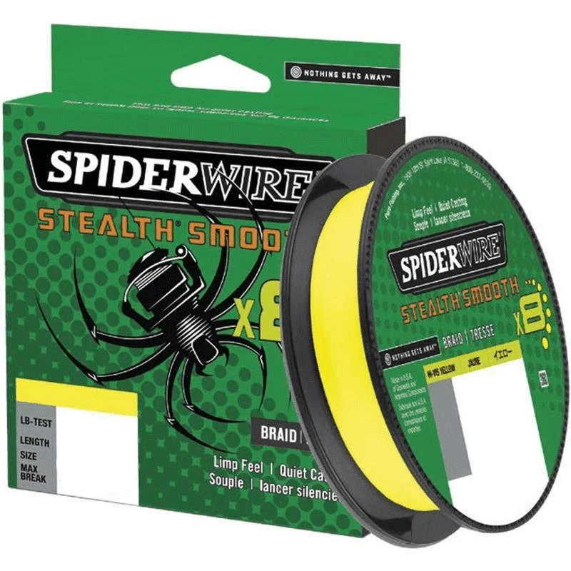 Spiderwire Stealth Smooth 8 Yellow Braid
